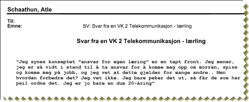 En tapt front